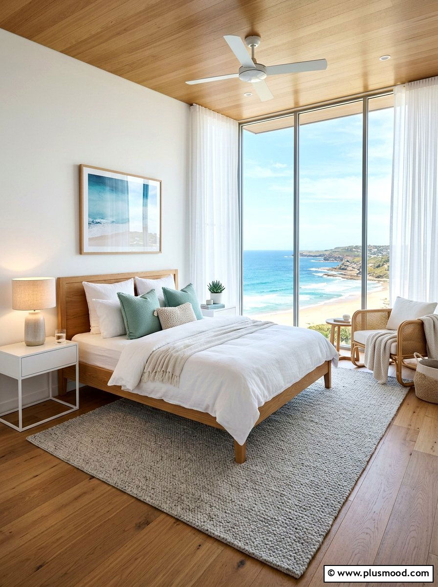 Sleek and Serene Coastal Bedroom Retreat