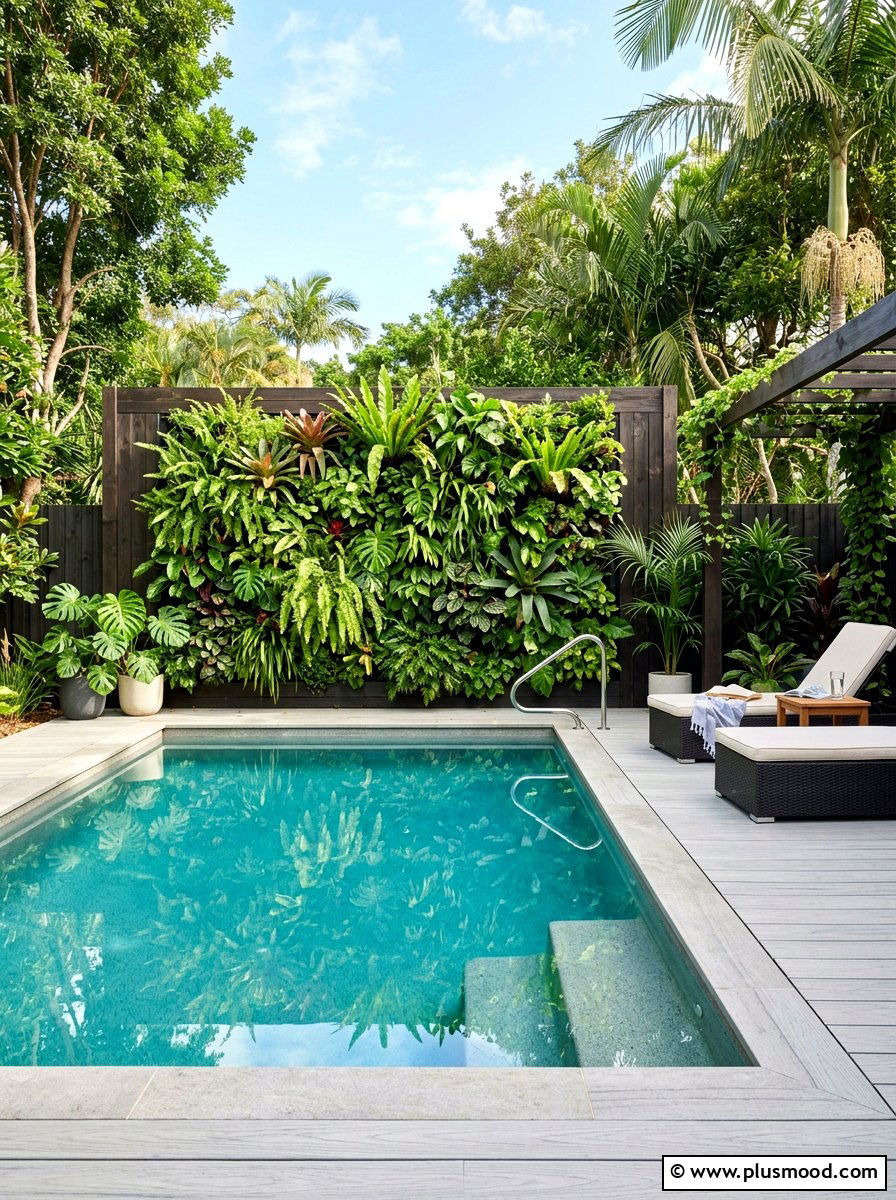 Elevated Greenery Ideas for Compact Pool Areas