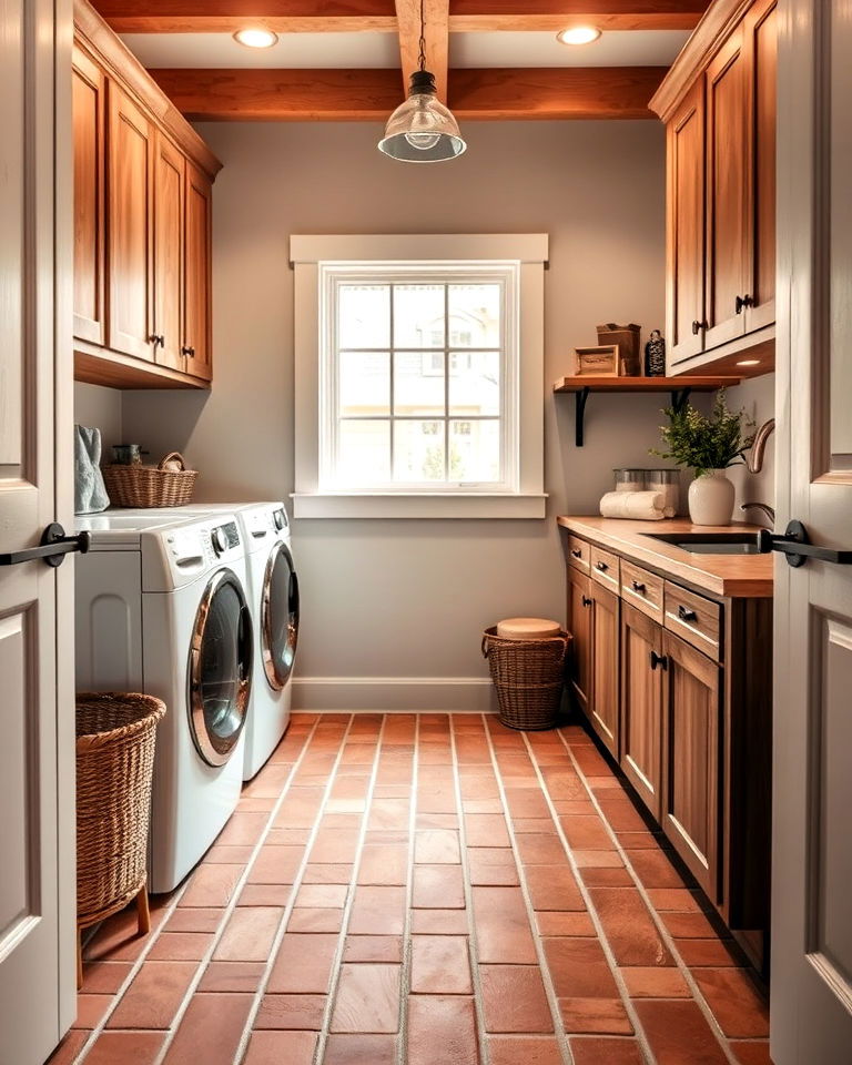 Embrace Cozy Rustic Charm with Classic Red Brick