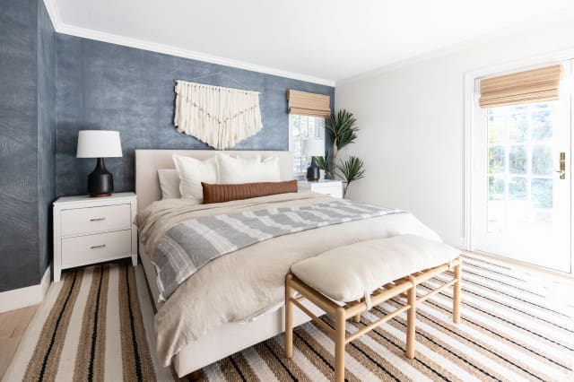 Tranquil Blue Wood Panel Accents