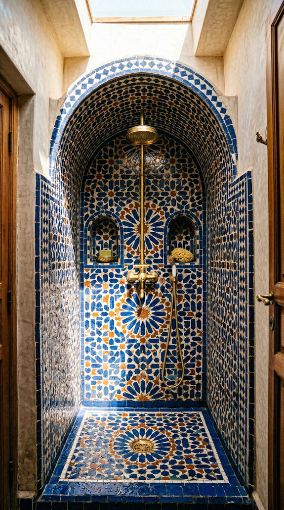Transform Your Shower with Vibrant Zellige Tiles