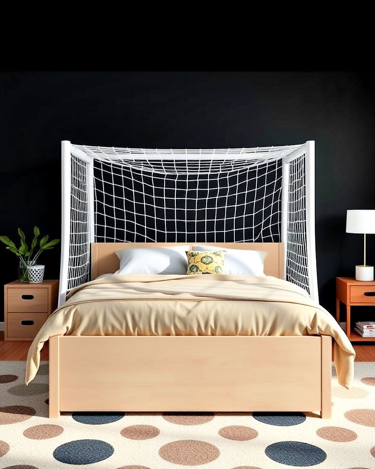 Score Big with a Soccer Goal-Inspired Bed Frame