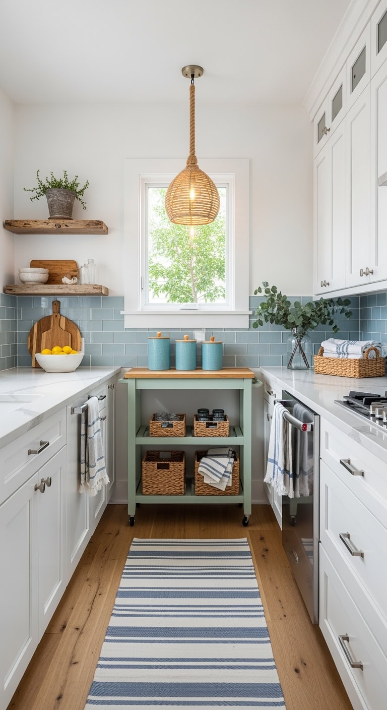 Breezy Elegance: Affordable Slim Rolling Carts to Refresh Your Kitchen Instantly