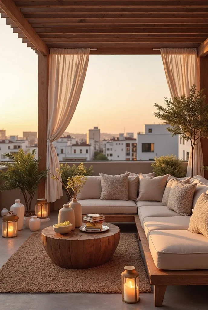 Golden Hour Haven with Cozy Layers