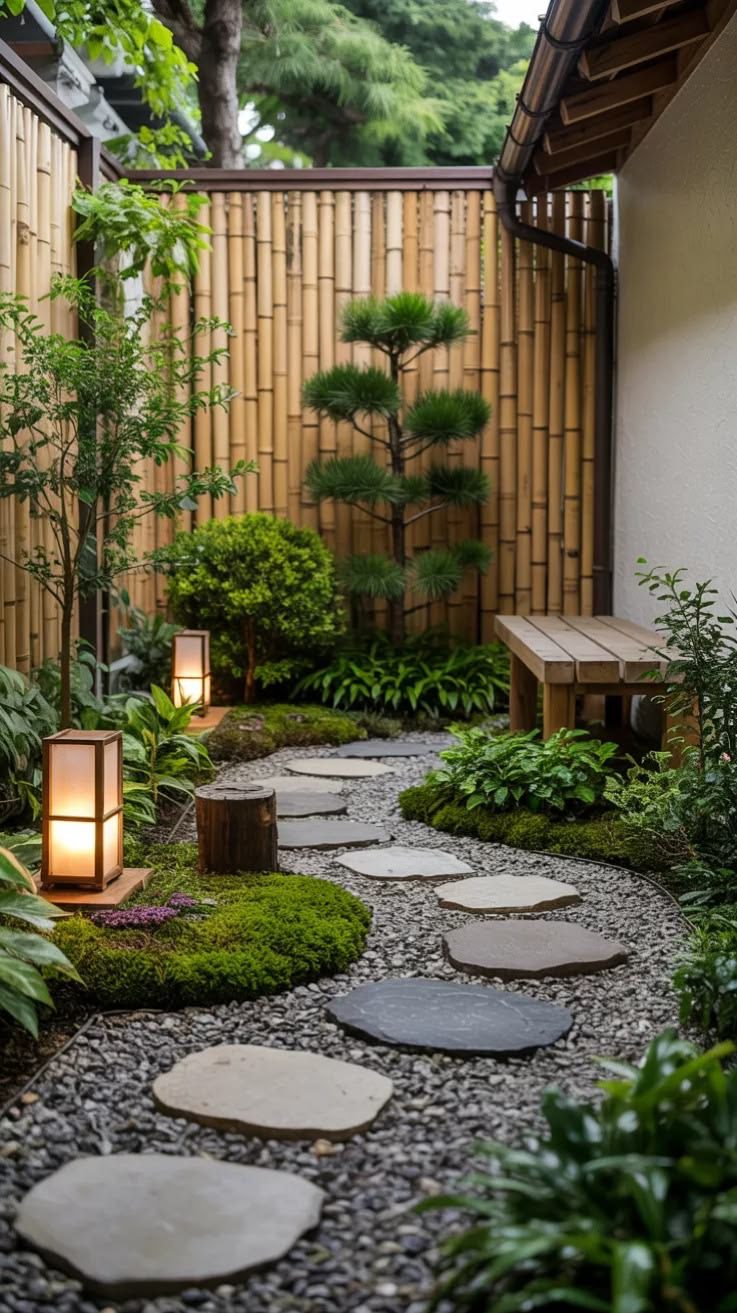 Lantern Path Zen Garden