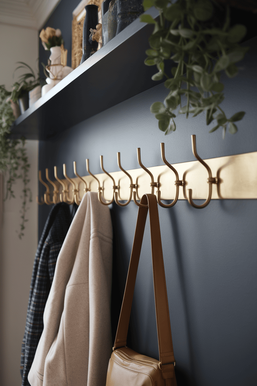 Maximize Space with Stylish Wall Hooks for Easy Mudroom Storage