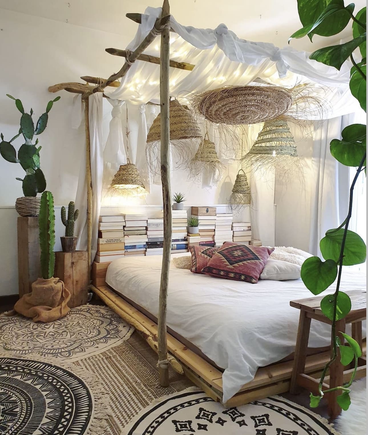 Craft a Nature-Inspired Bed Frame Using Tree Branches