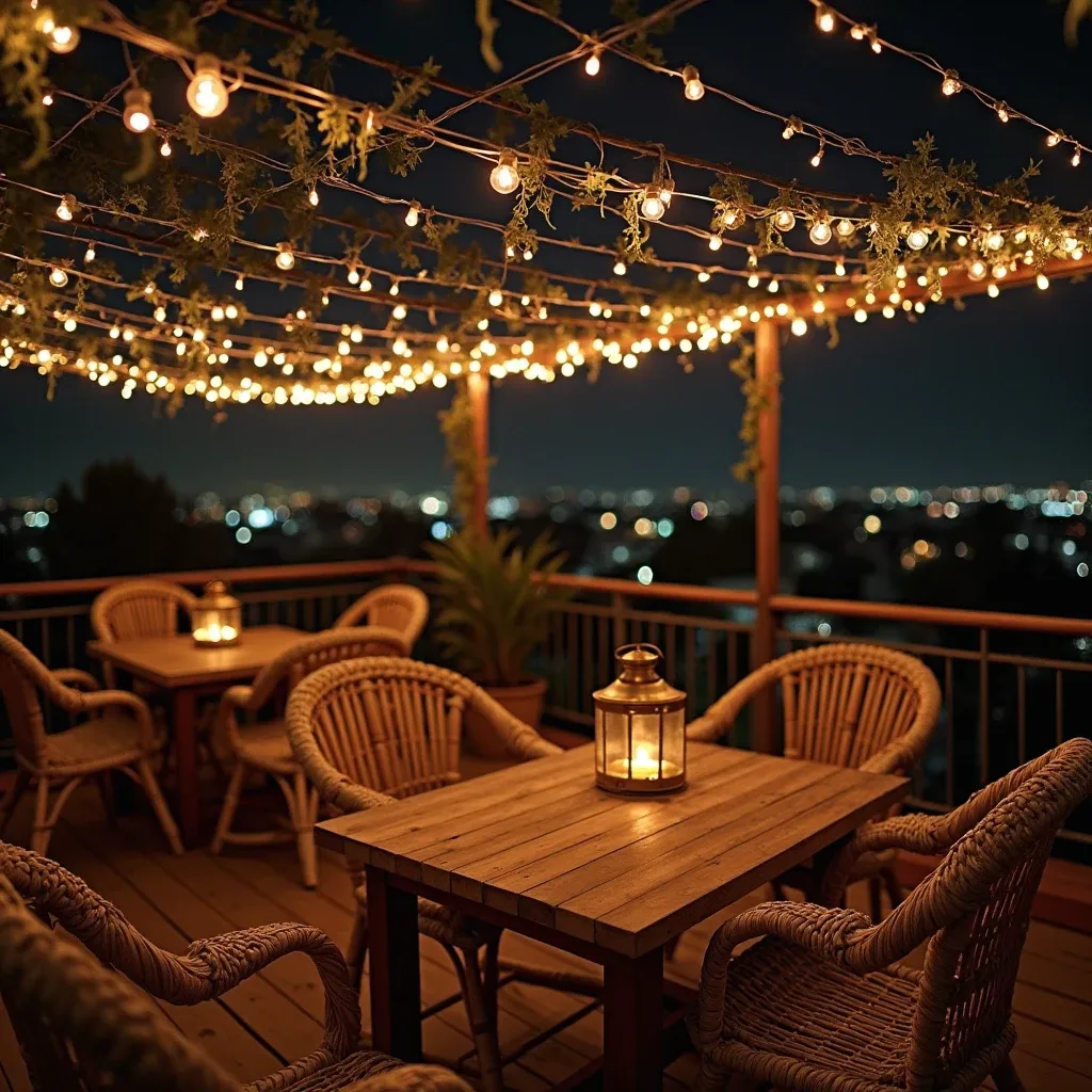 Chic Pergola Oasis for Rooftop Retreats