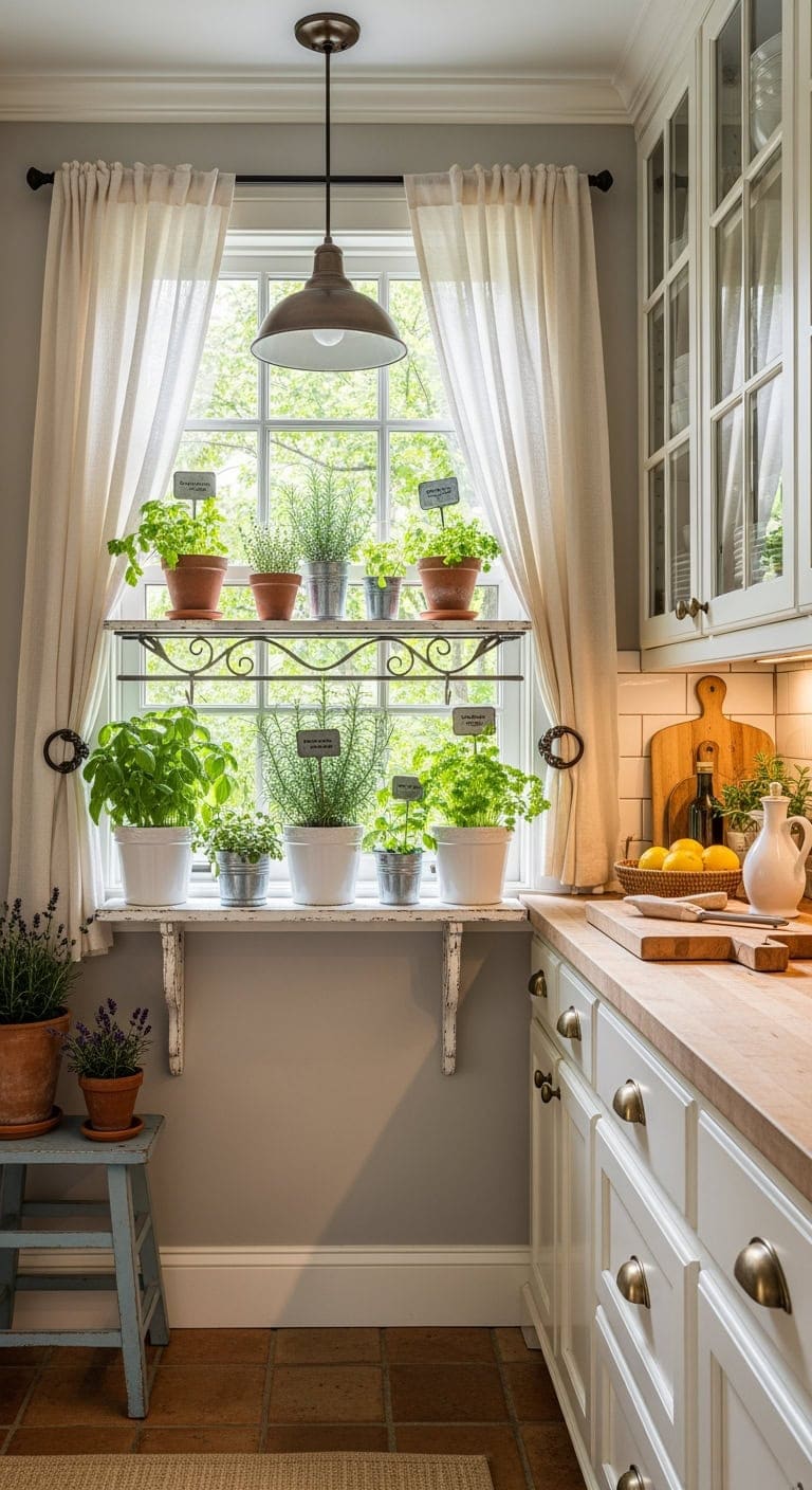 Charming French Herb Nooks: Revitalize Your Windowsills with Budget-Friendly Greenery