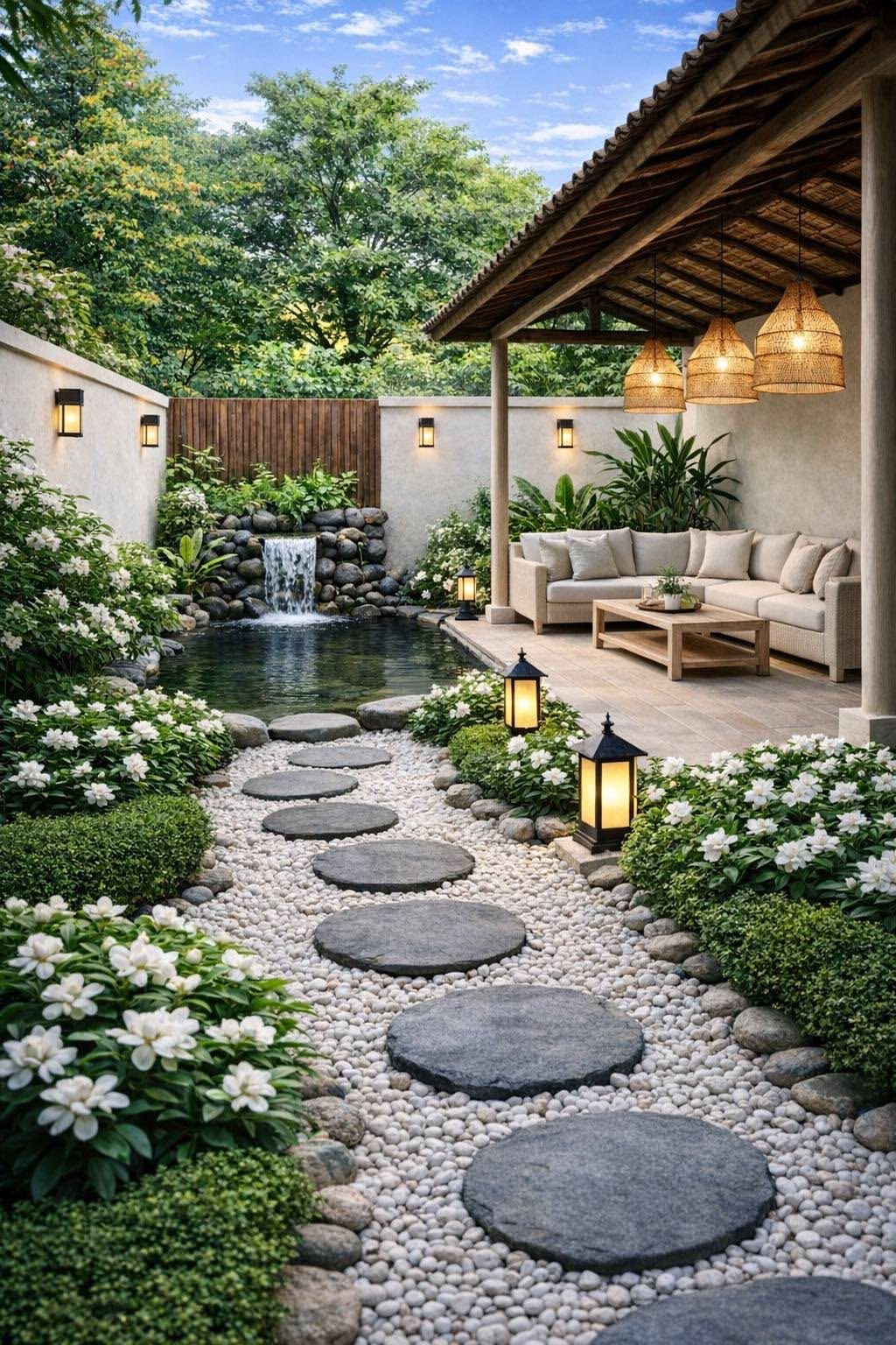 Modern Japanese Garden Patio