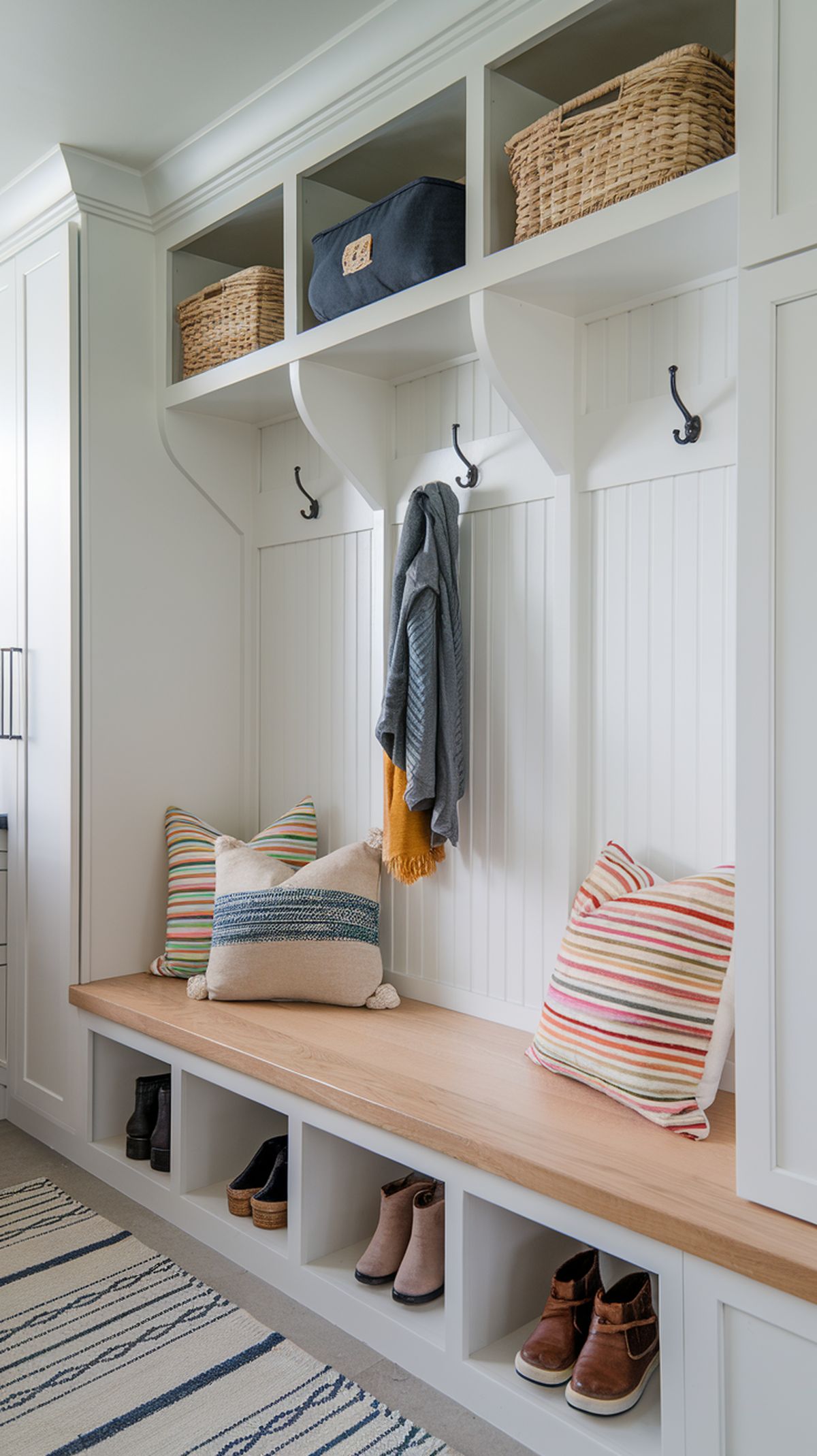 Seamless Storage: Tailored Lockers and Cabinetry