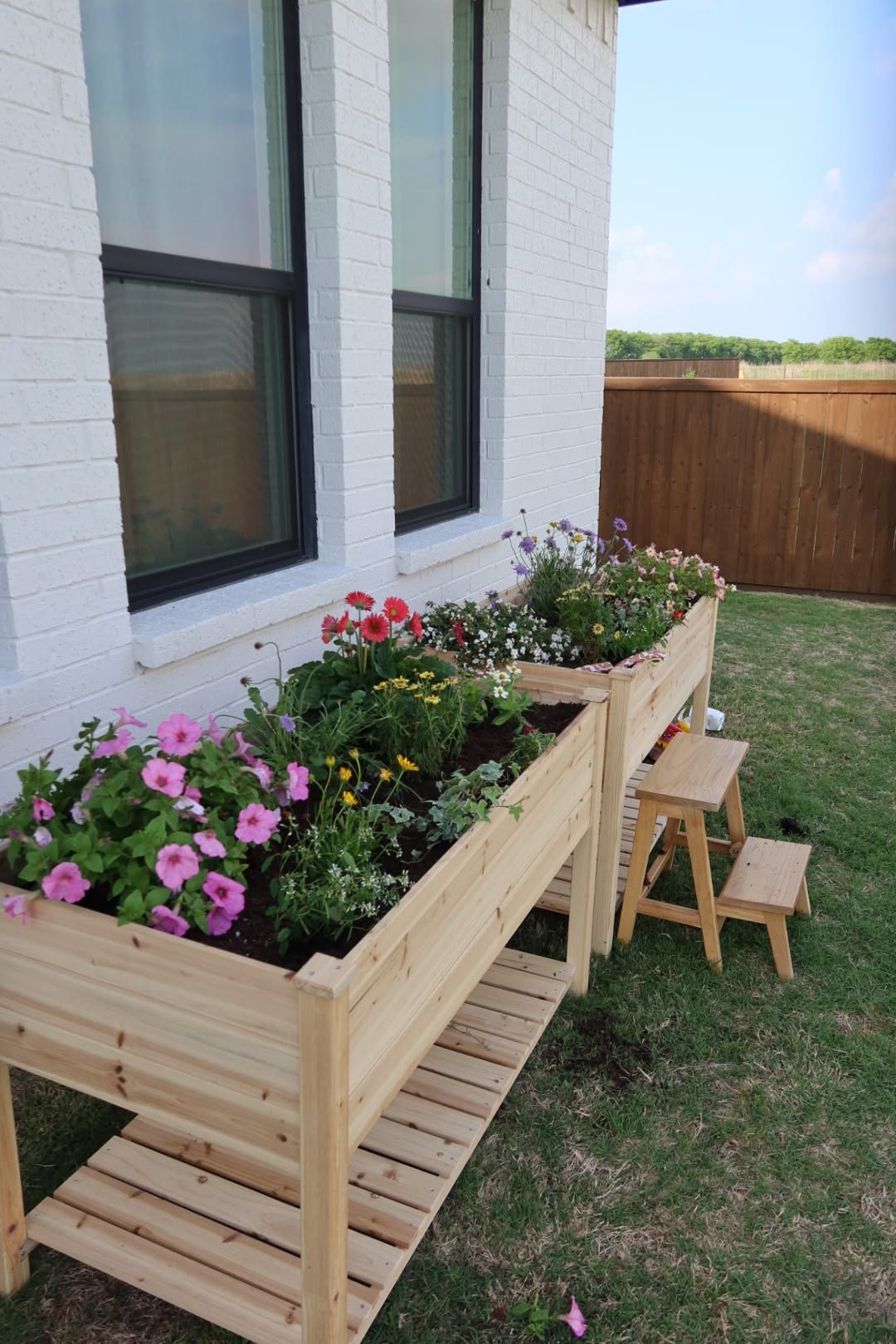 Elevated Wood Raised Beds