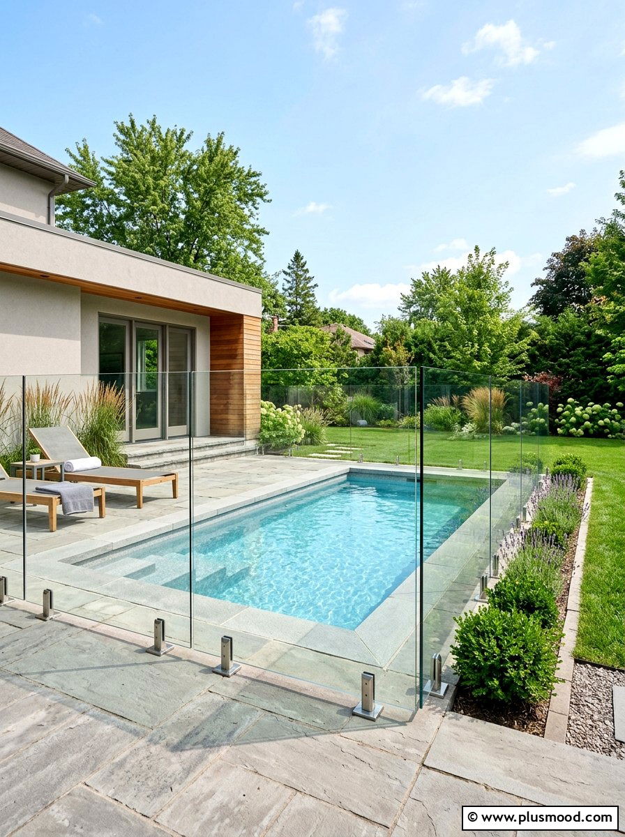 Sleek Glass Barriers for Limited Pool Spaces