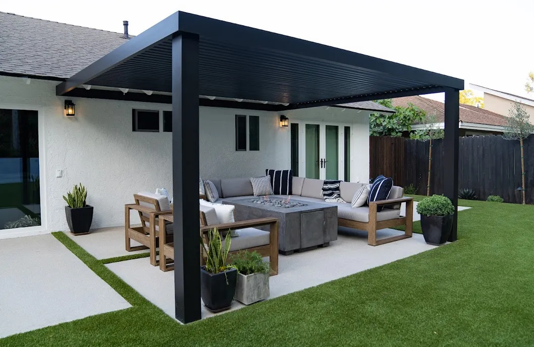 Seamless Ground-Level Concrete Patio