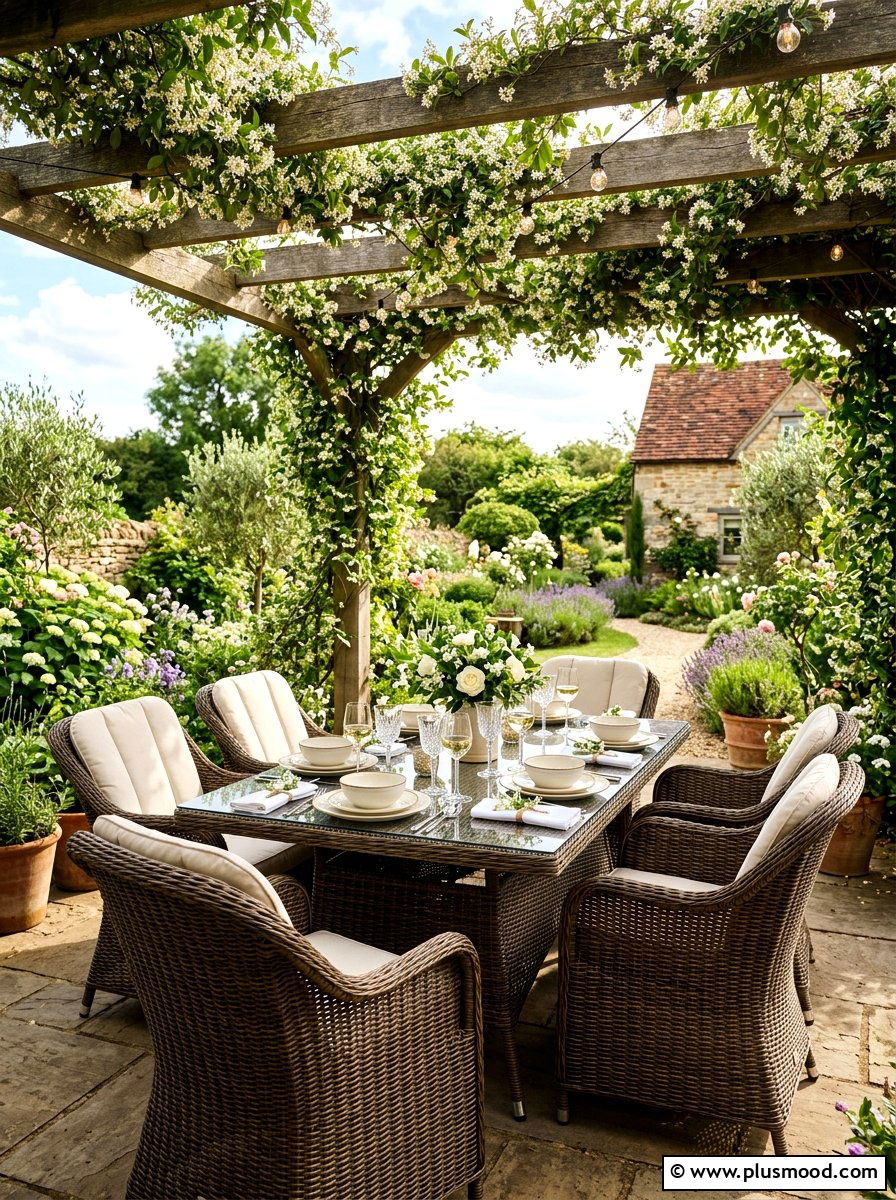 Cozy Wicker Dining Charm