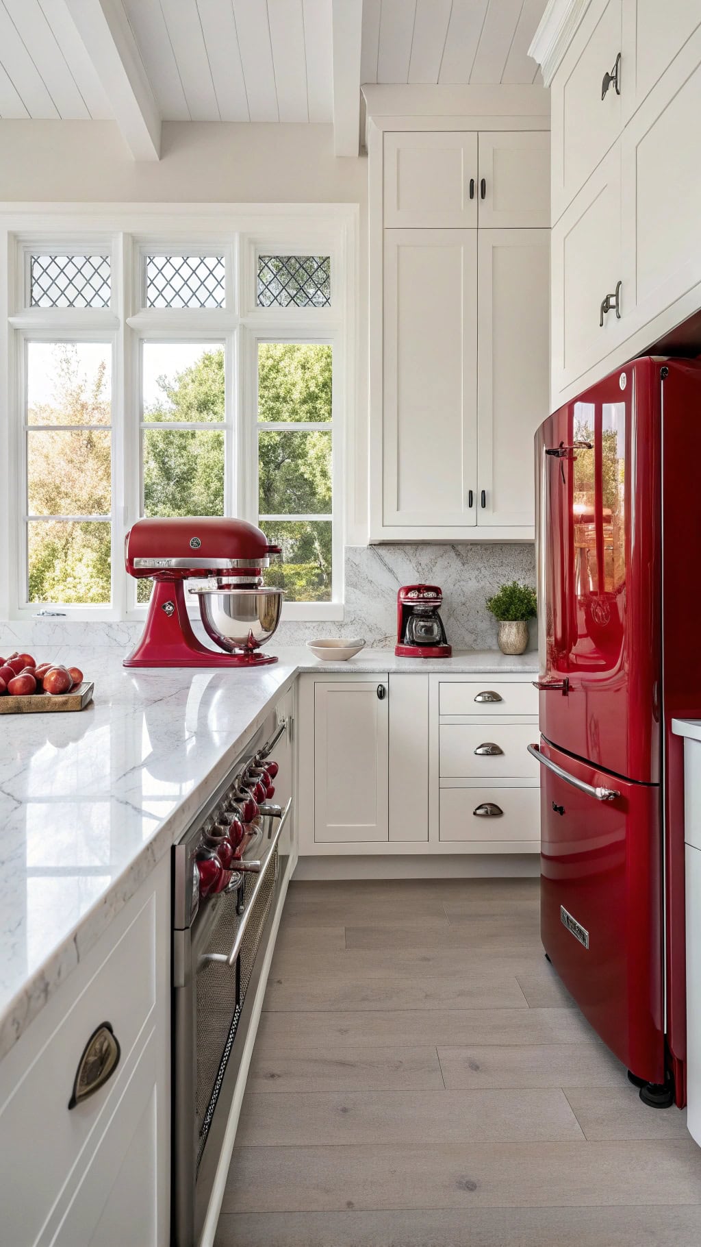 Statement Red Kitchen Appliances