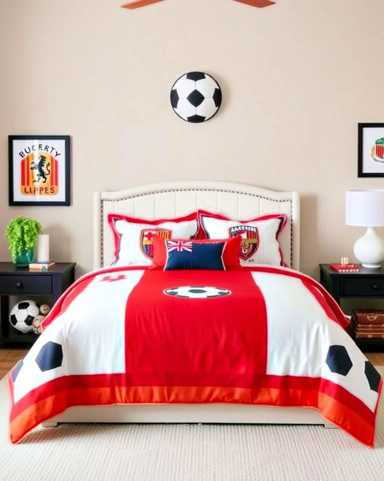 Personalized Soccer-Themed Bedding to Score Big Style