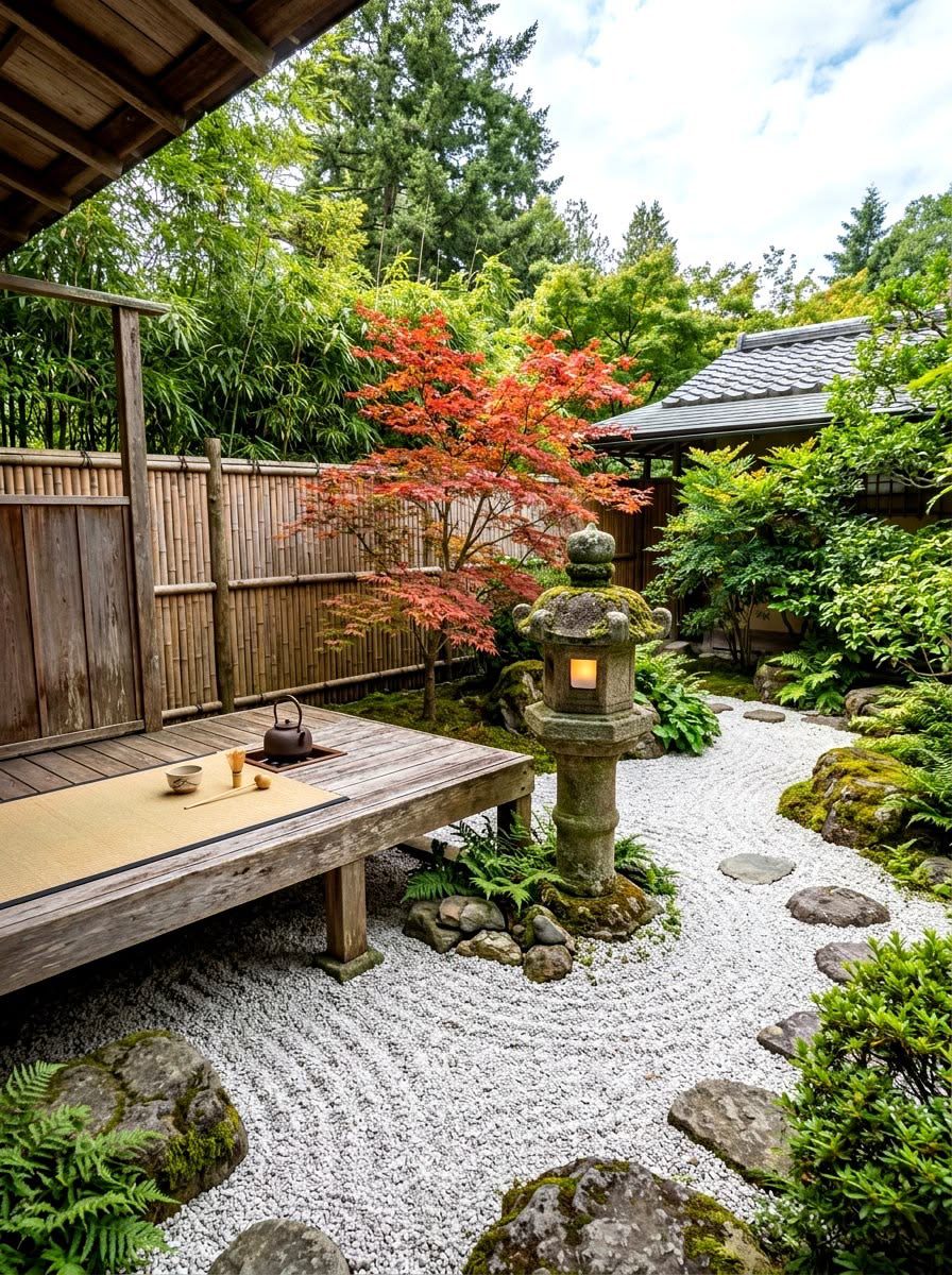 Raised Zen Deck Garden