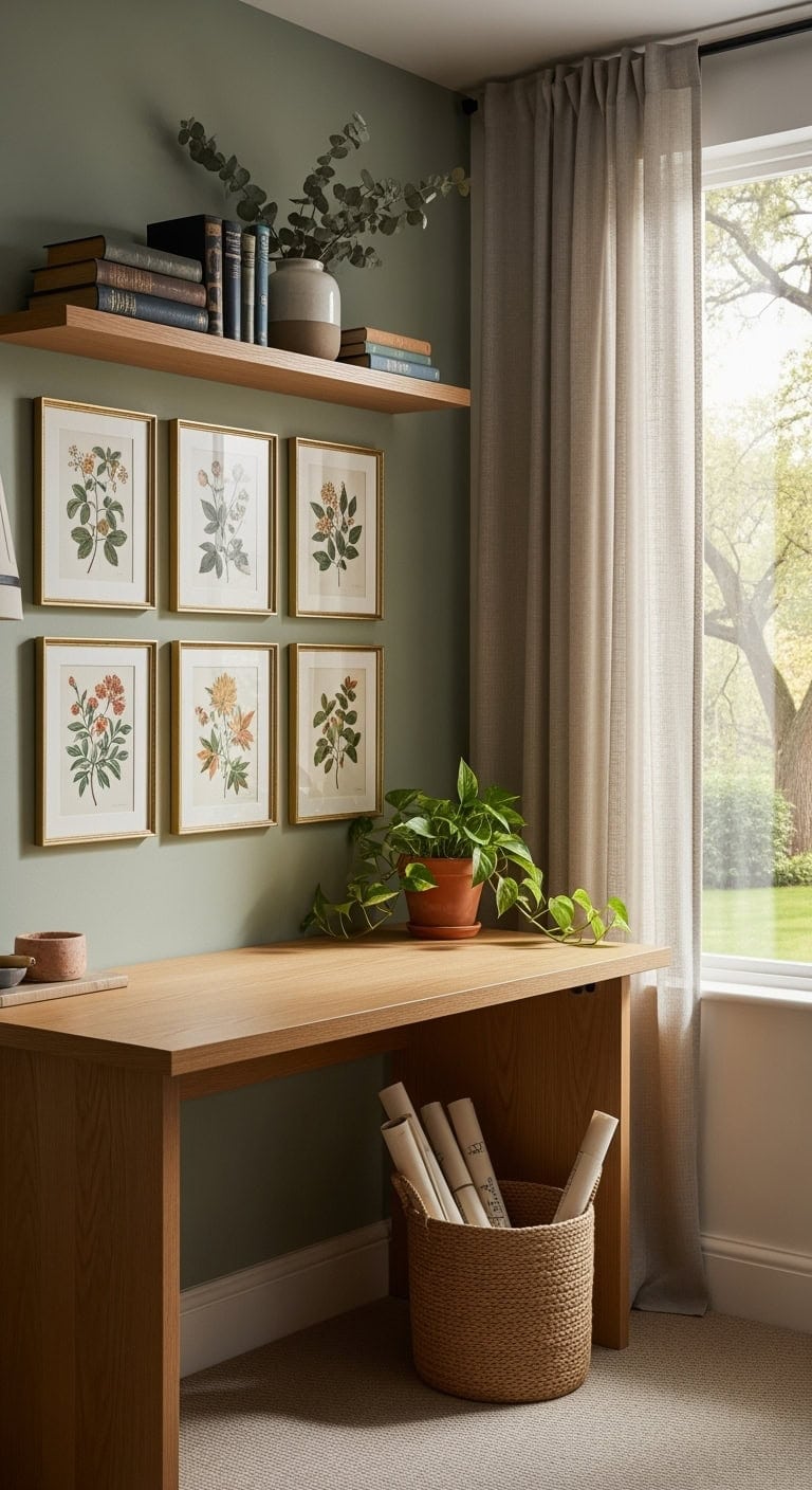 Green Vibes: Elevate Your Workspace with Lush Botanical Art