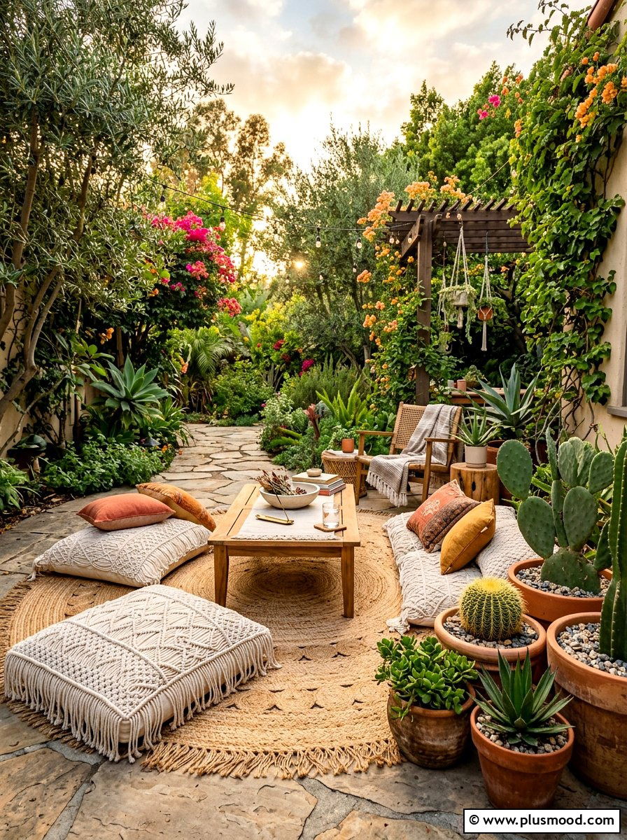Creating a Cozy Boho Oasis on Your Patio