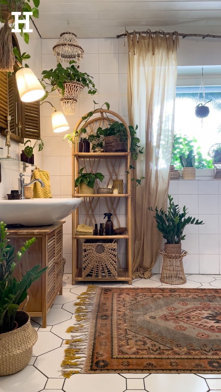 Elevate Your Bathroom with Stylish Bamboo Shelves