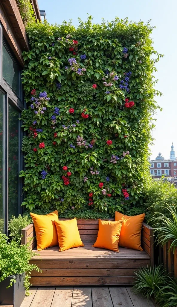 Elevate Your Rooftop with a Verdant Living Wall
