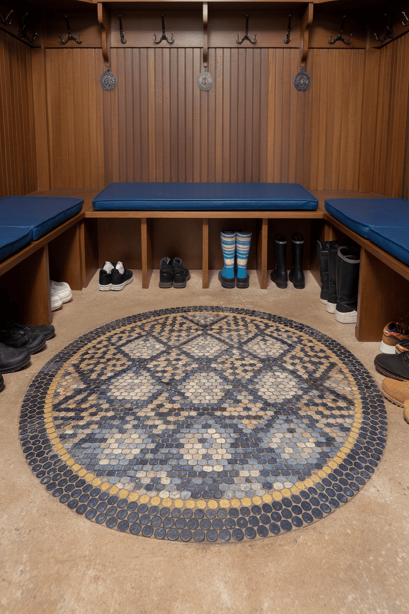 Chic Charm of Round Mosaic Tiles