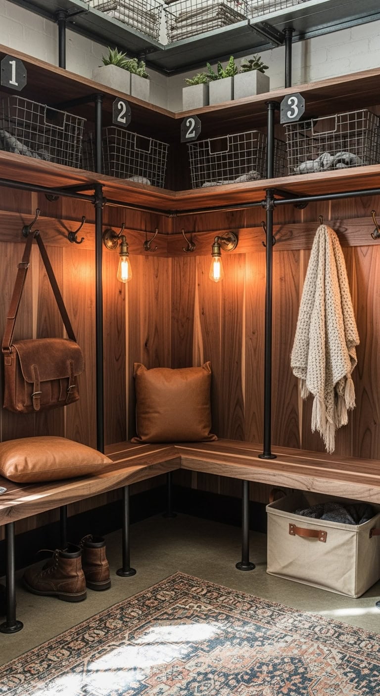 Urban Industrial Pipe Lockers