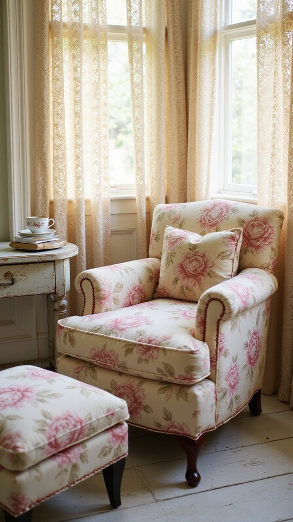 Opt for Luxurious Floral Upholstered Seating