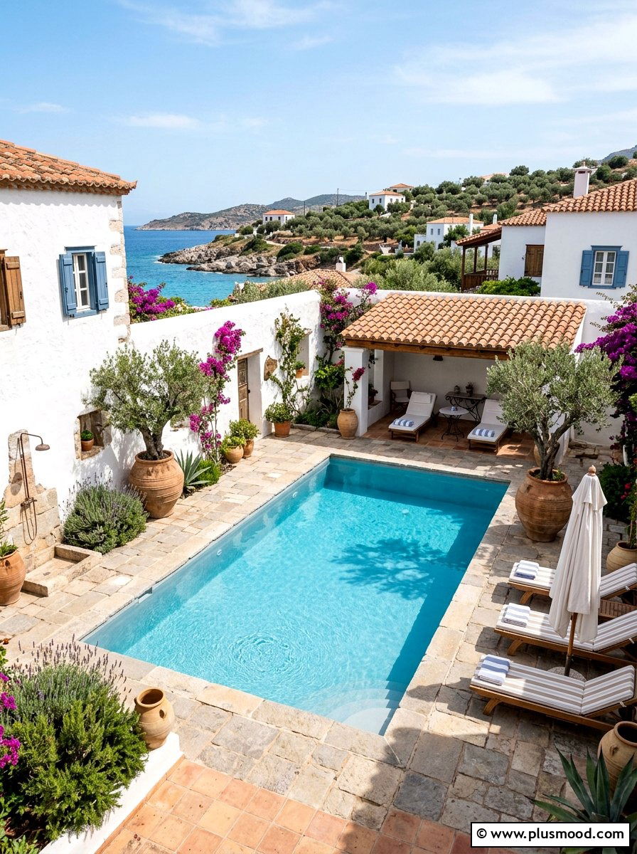 Sun-Kissed Mediterranean Pool Oasis
