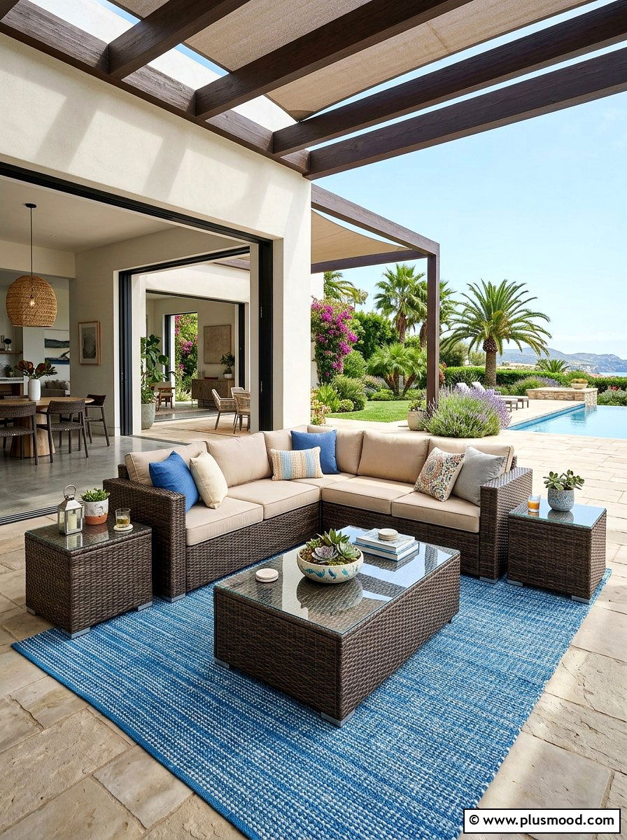 Weatherproof Wicker Sofa Delight