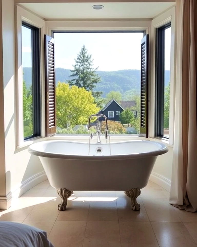 Classic Elegance with a Vintage Clawfoot Tub
