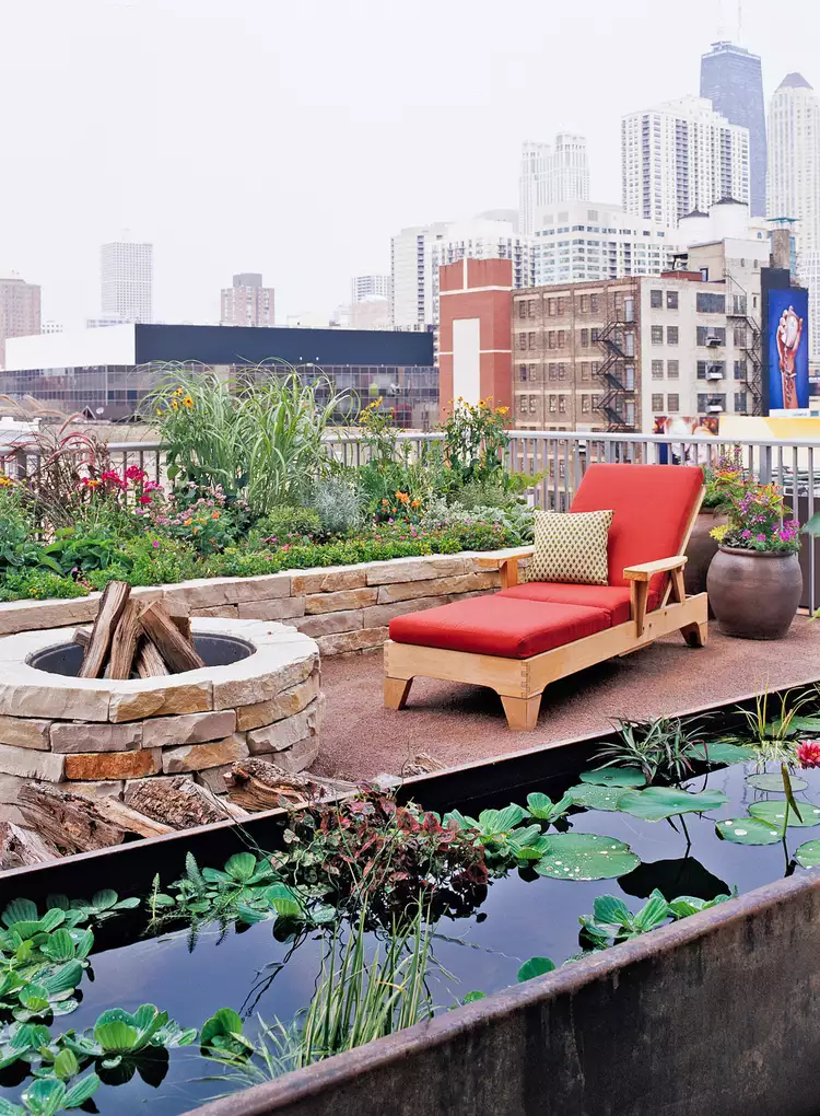Add a Flowing Element to Your Rooftop Oasis