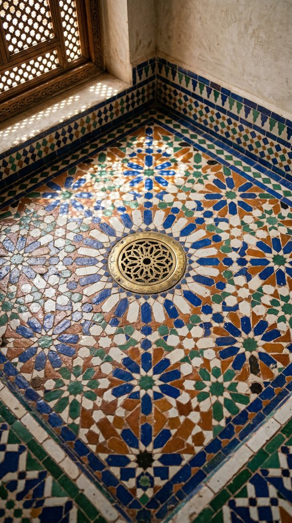 Artistic Zellige Tiles: Elevate Your Moroccan Bathroom Flooring