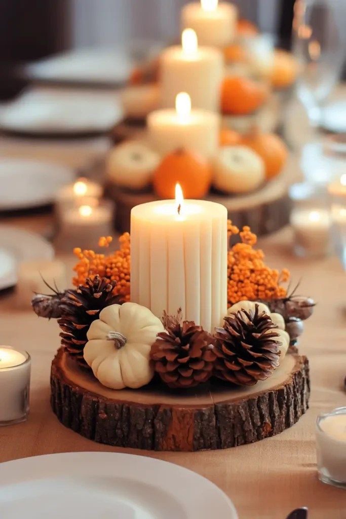 Timeless Warmth: Crafting a Cozy Antique Book and Candle Vignette for Your Fall Table