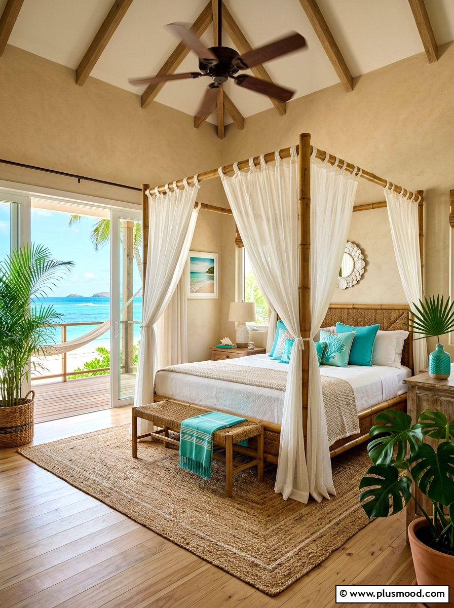 Create a Serene Tropical Beach Bedroom Oasis