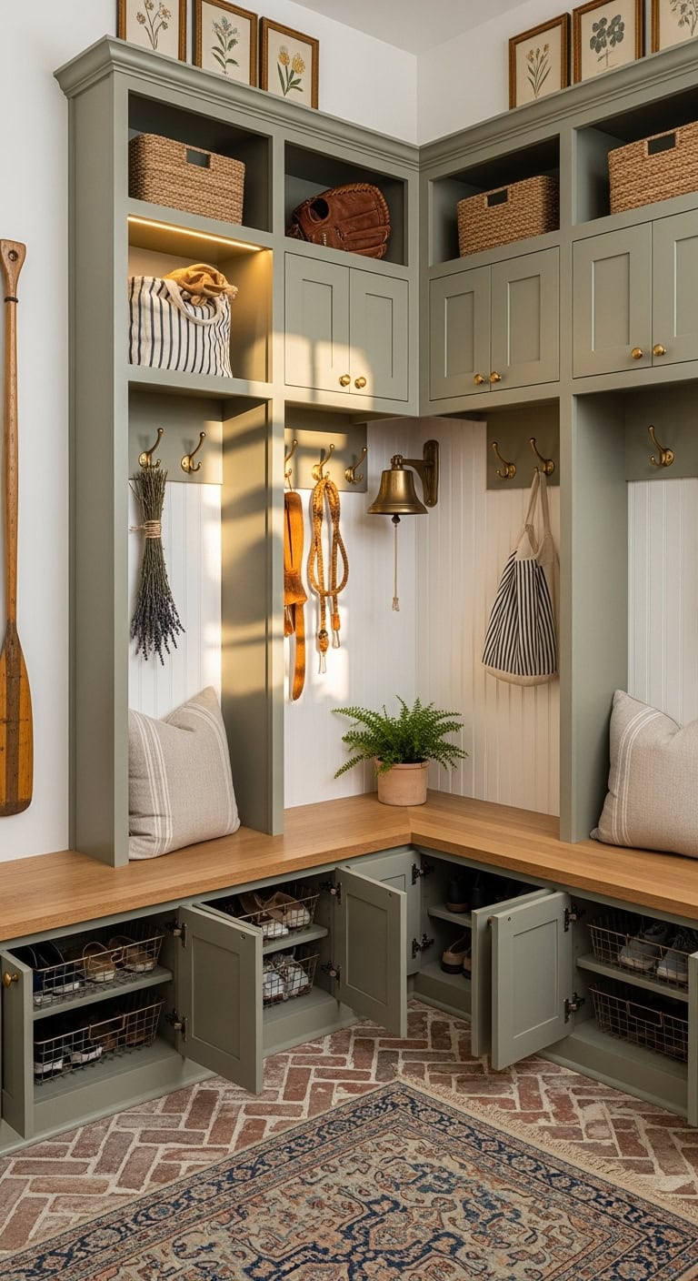 Custom Built-In Mudroom Lockers