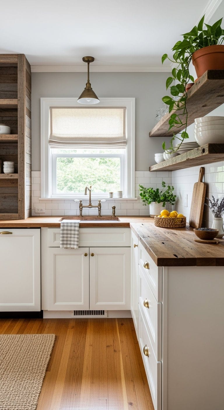 Timeless Charm: How Reclaimed Wood Elevates Compact Kitchens with Rustic Elegance