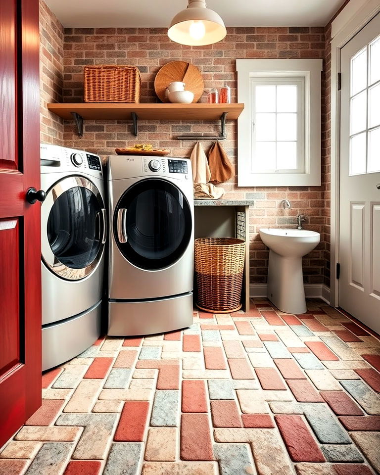 Add Vibrancy with Multicolored Brick Mosaics