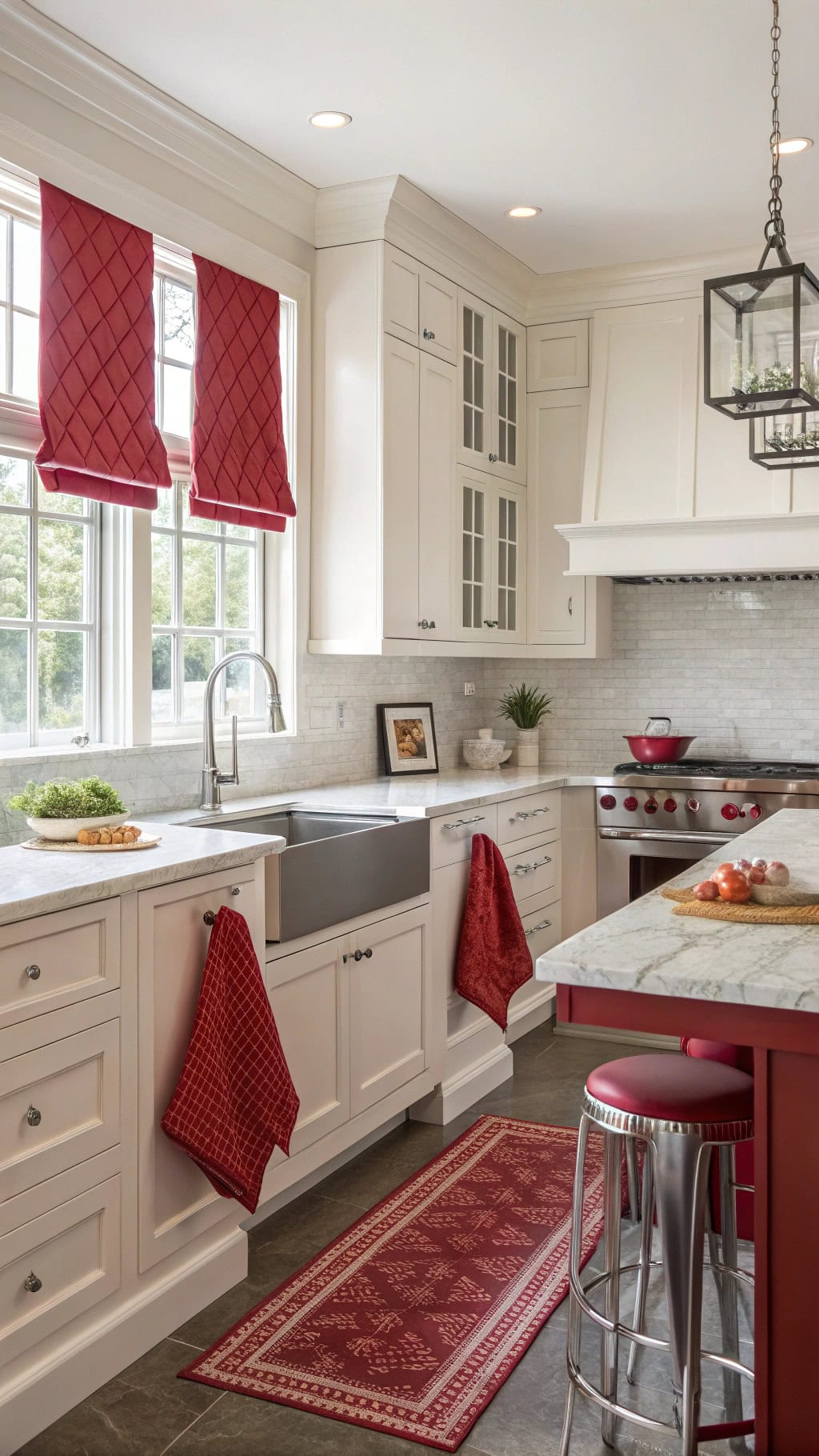 Red Kitchen Textiles and Accessories