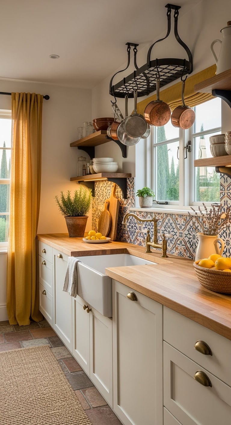 Budget-Friendly Mediterranean Tile Makeover: Easy Peel-and-Stick Backsplash Upgrade for a Fresh, Vibrant Kitchen