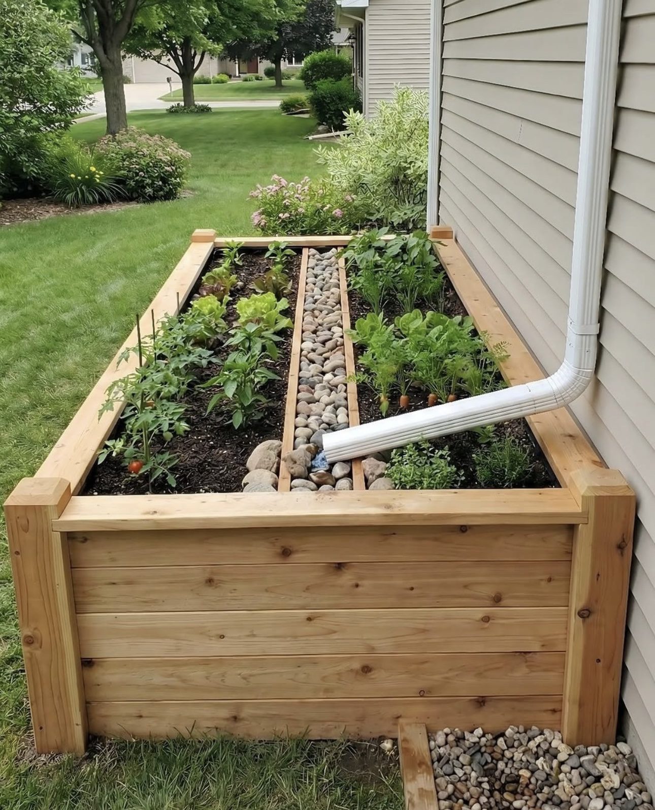 Functional Raised Bed with Built-In Drainage