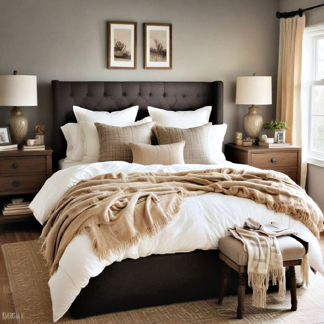 Elevate Your Sleep Space with Cozy Layered Bedding