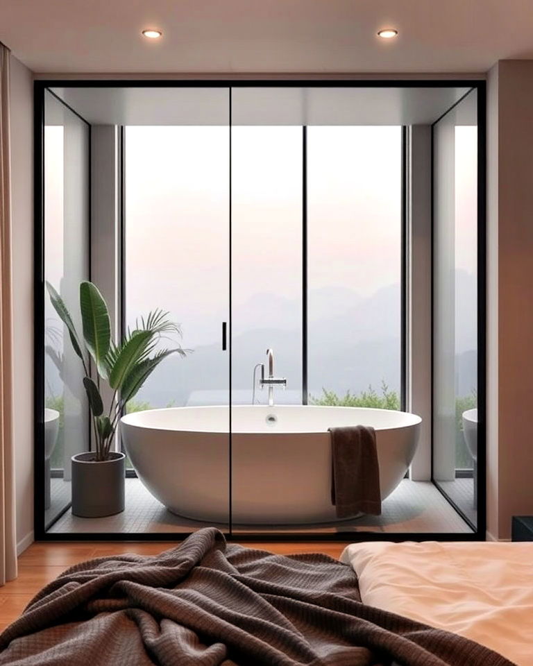 Urban Edge: Industrial Bathtub Setup with Raw Materials