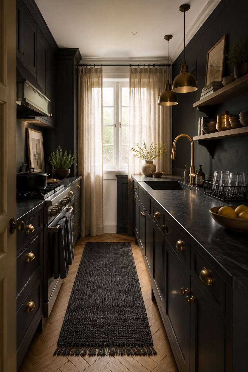Choosing Hardware Finishes to Elevate Your Charcoal Kitchen