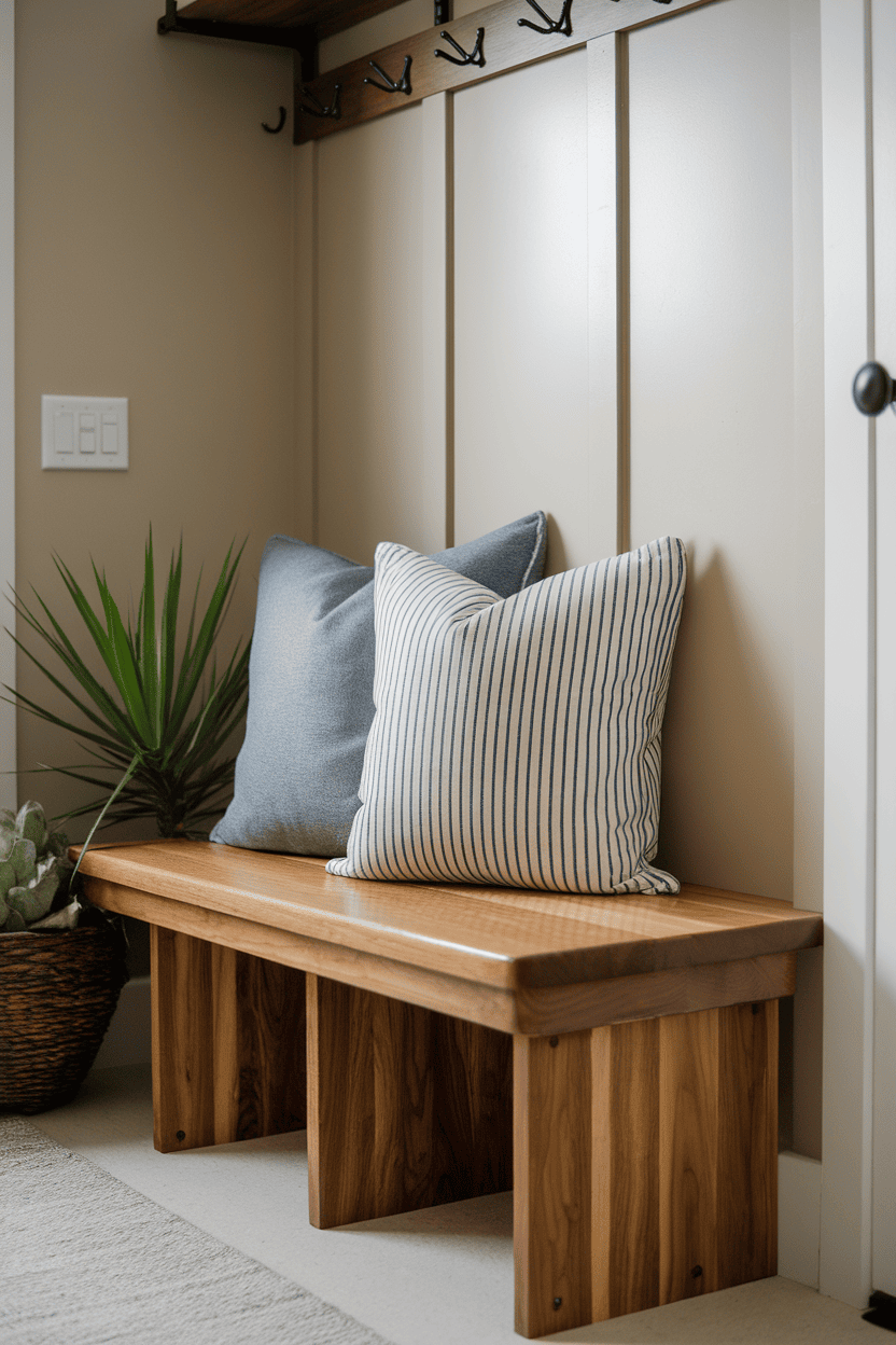 Slim Seating Solutions for Cozy Mudrooms