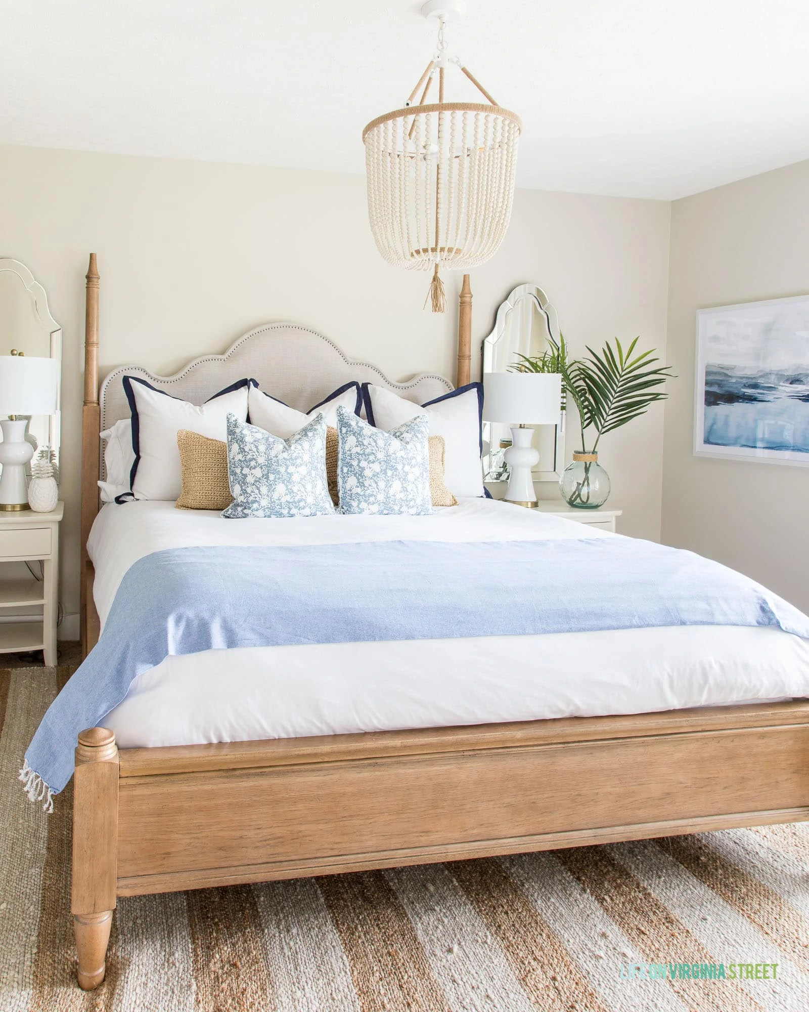 Charming Wood Bead Chandeliers for Coastal Vibes