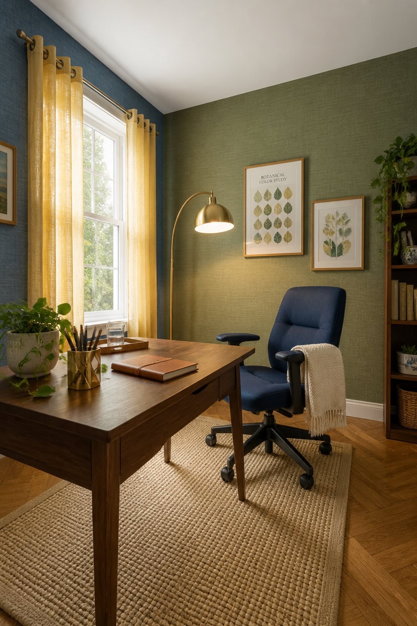 Energizing Wallpaper Hues to Enhance Focus and Efficiency