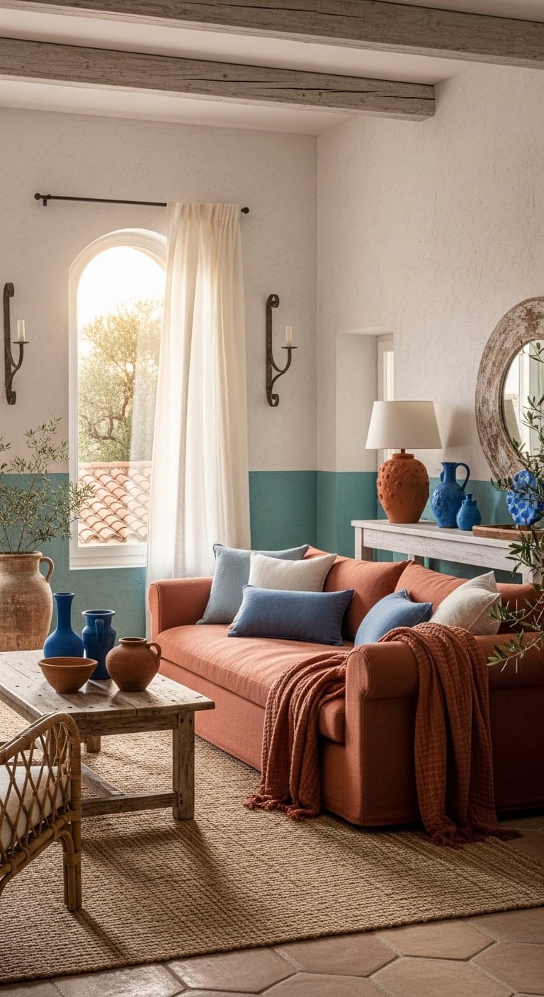 Sun-Kissed Blues and Earthy Whites for a Coastal Retreat