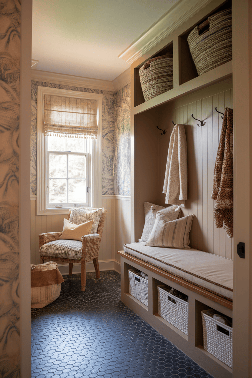 Transforming Your Mudroom with Penny Tile Charm